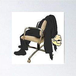 Albert Wesker Office Chair Poster
