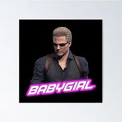 Babygirl Albert Wesker Resident Evil Poster