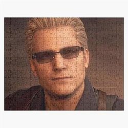 Emo Sunglass Wearing Zombie Man Romantic Albert Wesker RE4 Resident Evil Remake Jigsaw Puzzle