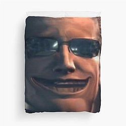 Zombie Man Meme Albert Wesker RE5 Duvet Cover
