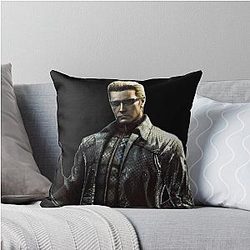 Emo Rizzler Zombie Man Albert Wesker Resident Evil 5 Mysterious Throw Pillow