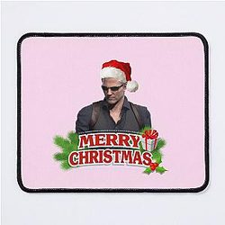 Merry Christmas Albert Wesker Resident Evil 4 Mouse Pad