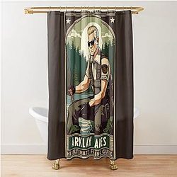 Albert Wesker Ultimate Fishing Guide for Arklay Lakes Shower Curtain