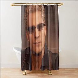 Emo Sunglass Wearing Zombie Man Albert Wesker RE4 Resident Evil 4 Remake Shower Curtain