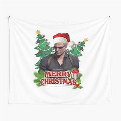 Merry Christmas & Albert Wesker Resident Evil Tapestry