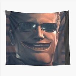 Zombie Man Meme Albert Wesker RE5 Tapestry