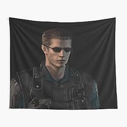 Baby Walker Zombie Man Meme Smile Albert Wesker RE1 Remake Tapestry