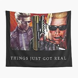 Duke Nukem and Albert Wesker Tapestry