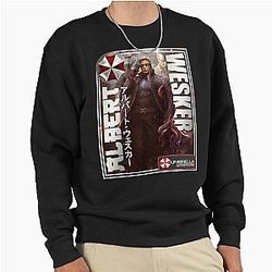 Resident Evil Albert Wesker Classic Gaming Art Sweatshirt