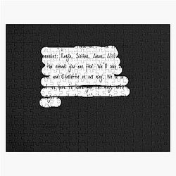 Alice Cullen's letter and note Active Jigsaw Puzzle