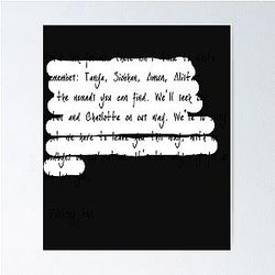 Alice Cullen letter Poster