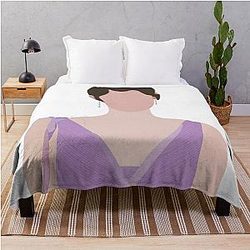 Alice Cullen Vector Drawing Throw Blanket