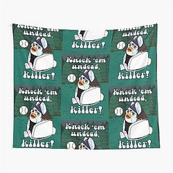 Knock 'em Dead Alice Cullen Twilight Furby Vampire Baseball Good Luck Tapestry