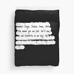 Alice Cullen Letter Active Duvet Cover
