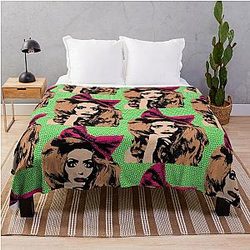 Alyssa Edwards pop art throw blanket