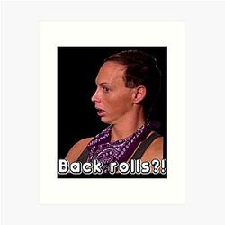 Alyssa Edwards Back Roll Meme Art Print