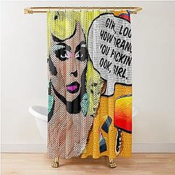 Alyssa Edwards thinks you look orange Girl Shower Curtain