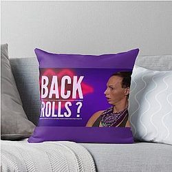 Back Rolls Alyssa Edwards Throw Pillow