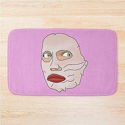 Copia of Queen Alyssa Edwards with a facemask Bath Mat