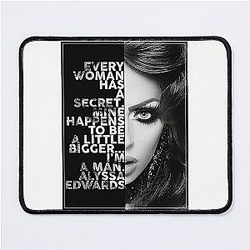 Alyssa Edwards Text portrait, Classic Mouse Pad
