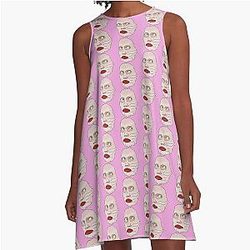 A-Line Dress with a facemask Queen Alyssa Edwards