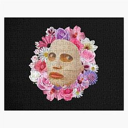 Alyssa Edwards Beauty Mask with Flowers - RuPaul's Drag Race Jigsaw Puzzle