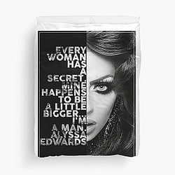 Alyssa Edwards Text Classic Duvet Cover