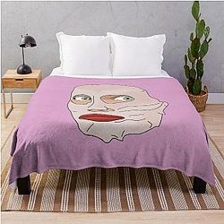 Queen Alyssa Edwards with a facemask Throw Blanket