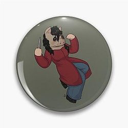 Amanda Young Pig Mask Pin