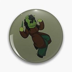 Amanda Young - Pig Mask (Green Version) Pin