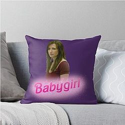 Amanda Young Baby Girl Throw Pillow
