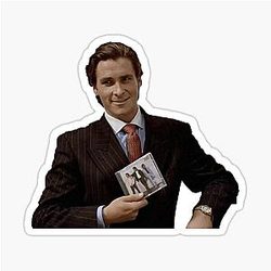 Patrick Bateman American Psycho Sticker
