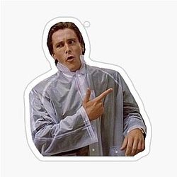 Patrick Bateman American Psycho Sticker