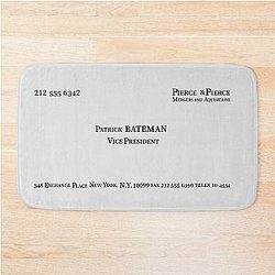 Patrick Bateman American Psycho Bathroom Mat