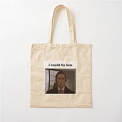 Patrick Bateman American Psycho Christian Bale Cotton Tote Bag
