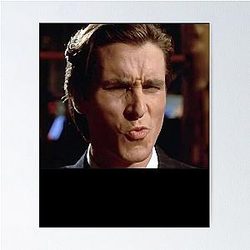 Patrick Bateman American Psycho Poster