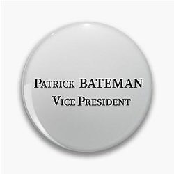 Patrick Bateman American Psycho Business Card Pin Badge