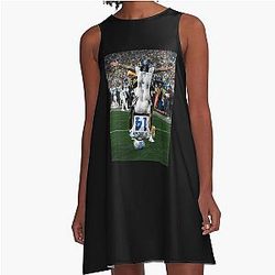 Amon Ra Brown Celebration Vintage A-Line Dress
