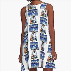 Amon Ra St Brown Bootleg A-Line Dress