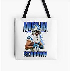 Amon Ra St. Brown Bootleg All Over Print Tote Bag