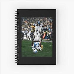 Amon Ra St. Brown Celebration Vintage Spiral Notebook