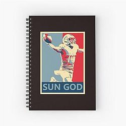 Amon-Ra, Brown, Lions, Sun God, Campaign, Poster, Spiral Notebook