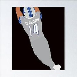 Detroit Lions Amon-Ra St. Brown Poster