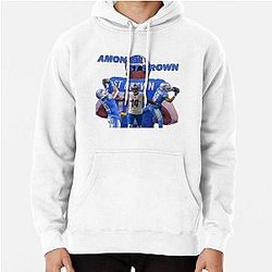 Amon is Right Blue Brown Sport Pullover Hoodie
