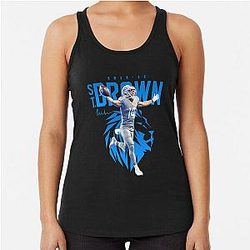 Amon Ra St Brown Detroit Lions Racerback Tank Top
