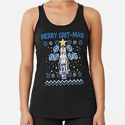 Amon Ra St. Brown Merry Gritmas Racerback Tank Top