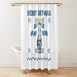 Amon-Ra St. Brown Merry Gritmas Shower Curtain