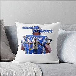 Amon Ra Brown Throw Pillow