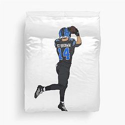 Amon-Ra Sterling Brown Duvet Cover