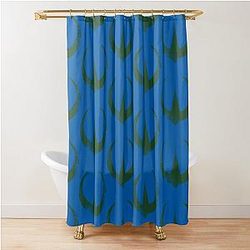 Andor Green Shower Curtain